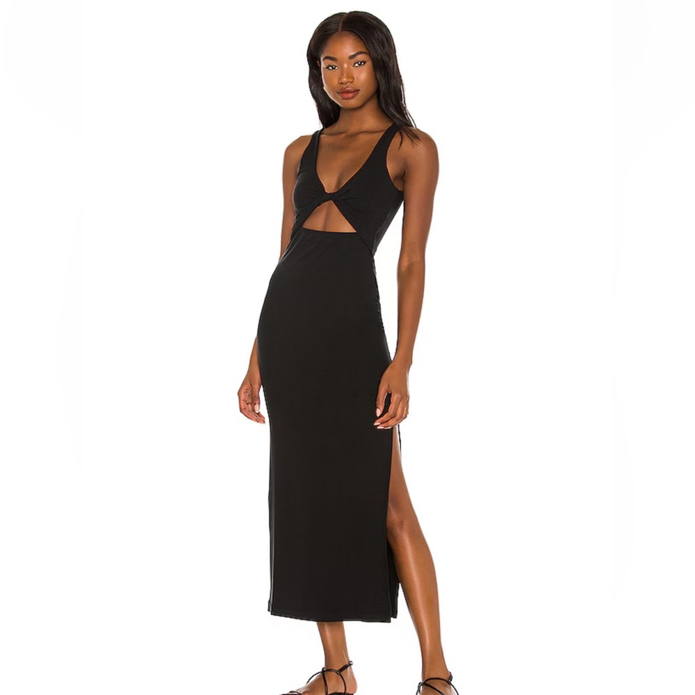 L*Space Black Cutout Maxi Dress